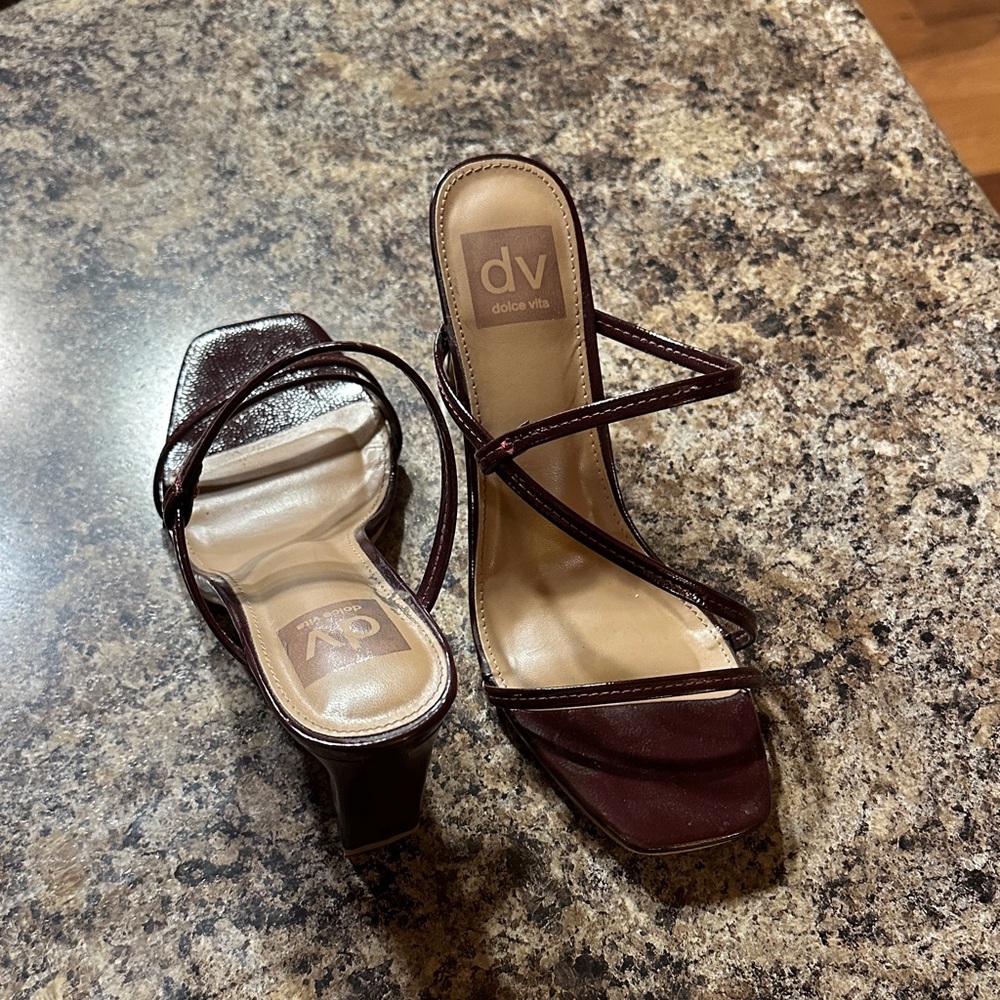 Dolce Vita Women's Dark Brown Strappy Heels